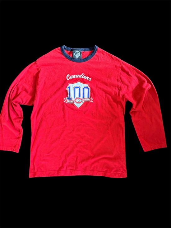 NHL Other - NHL Red and Navy Official Logo Crewneck Men’s XL Habs Long sleeve